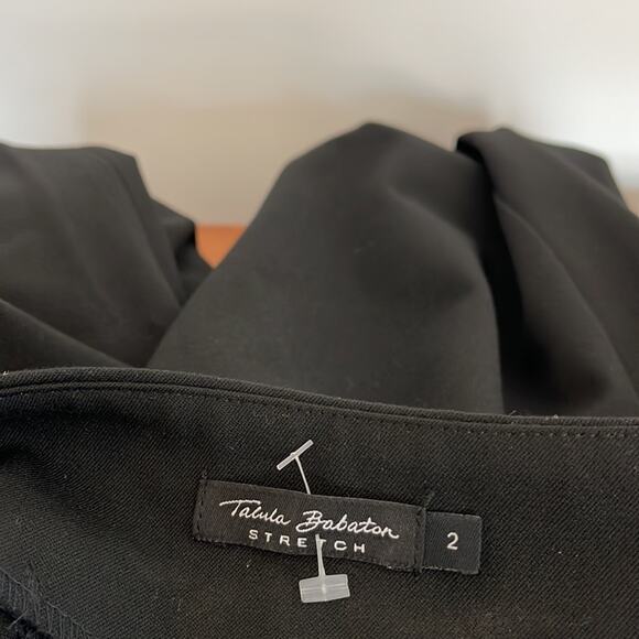 Talula Babaton Flared Hem Pants Black Size 2 - Picture 9 of 10